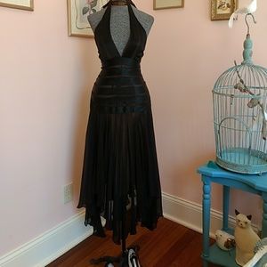 BCBG Max Azria Silk Evening Dress